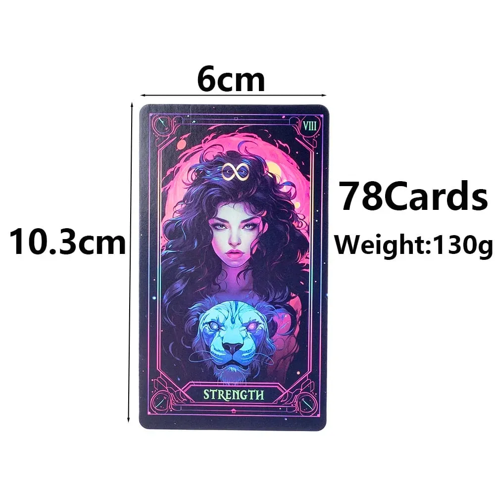 Lấy Cảm Hứng Từ Neon Tarot Bộ 78 Lá Bài Tầm Nhìn Tiếng Anh Phiên Bản Bói Toán 10.3X6Cm Bảng Chơi Trò Chơi Và Bói Toán — image 5