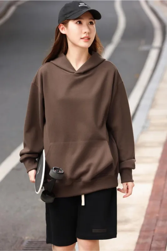 Fashionable Loose Cotton Hooded Sweatshirt for Men and Women, Customized Printed Logo, Embroidered Logo, Spring and Autumn Cloth — image 18