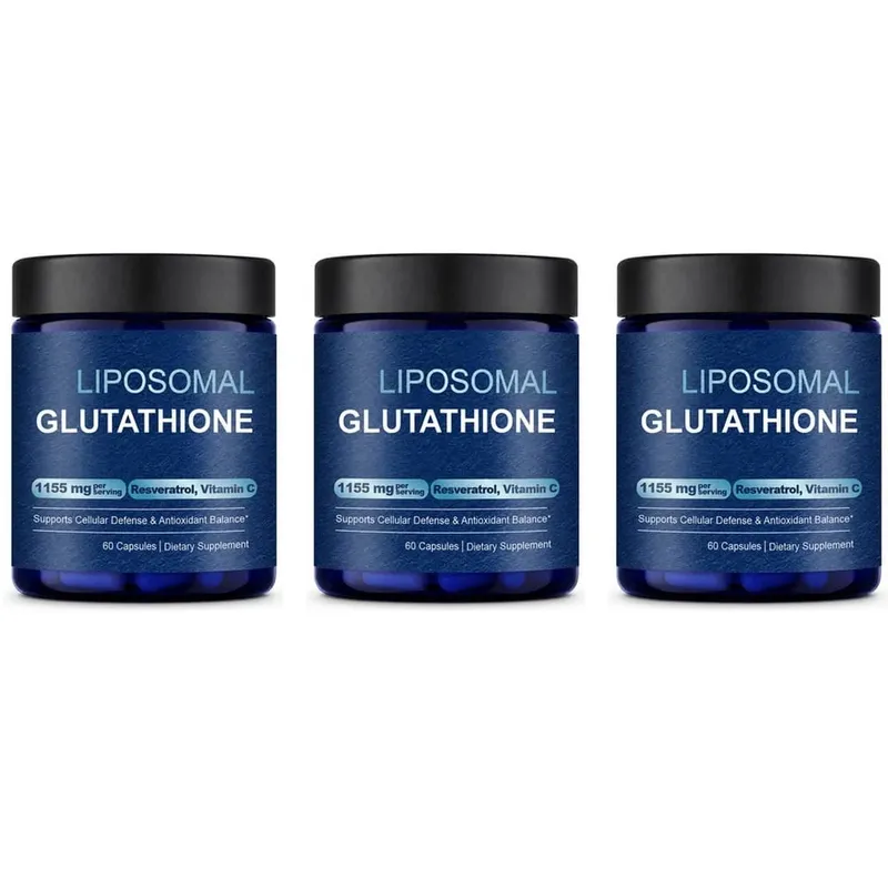 Liposomal Glutathione Capsules with Resveratrol and Vitamin C for Antioxidant Balance and Cellular Defense Support 60 Capsules — image 8