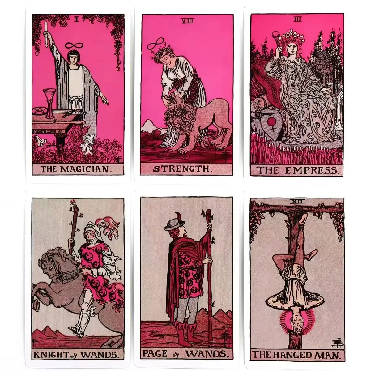 Pink Tarot Cards For Beginners 78PCS Classic Traditional Deck Divination Oracle Witchcraft Spirituality Board Game Women Gift — image 6