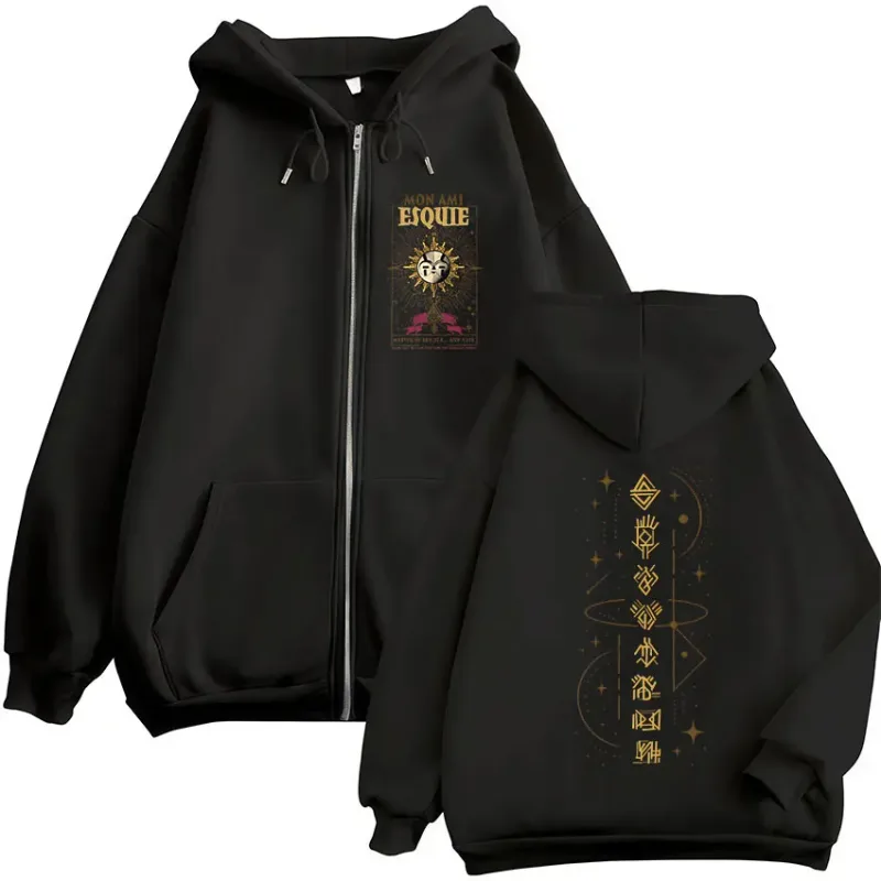 Gamer Esquie Clair Obscur Expedition 33 Zipper Hoodies Men's Women Clothing Zip Up Hooded Sweatshirts Jacket Coat Streetwear — image 1