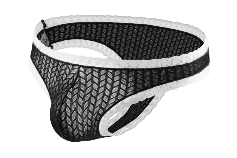 Men's Lace Briefs Wheat Ear Trim Sexy High Elastic Soft Breathable Quick Dry Comfort Stylish Underwear Daily Nightclub Wear — image 13