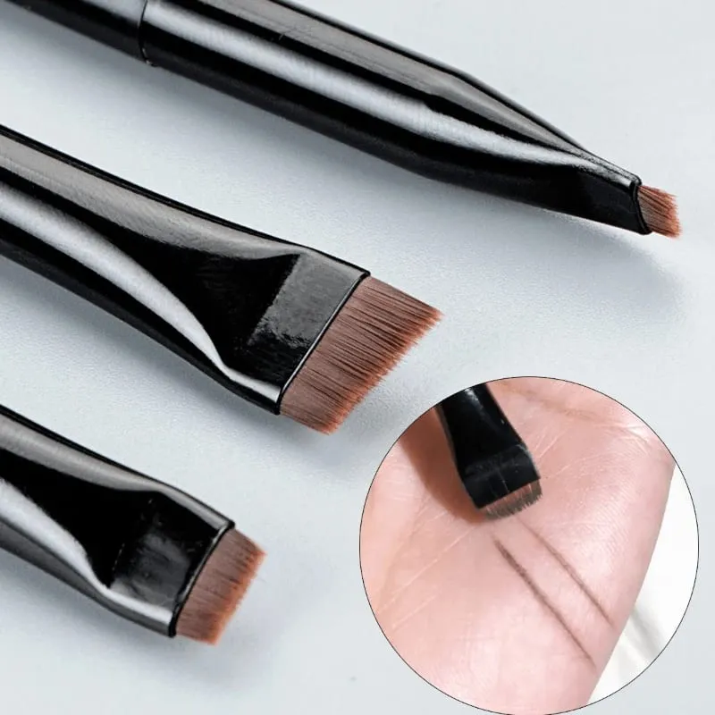 3pcs Blade Eyeliner Brush Eyebrow Brush Portable Flat Fine Eyeliner Pencil Eyebrow Contour Makeup Brush — image 5