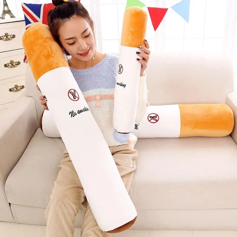 Hot Decoration Creative Smoking Cylindrical Sleeping Cushion Cigarette Pillow Plush Toys Fashion Boyfriend Birthday Gift