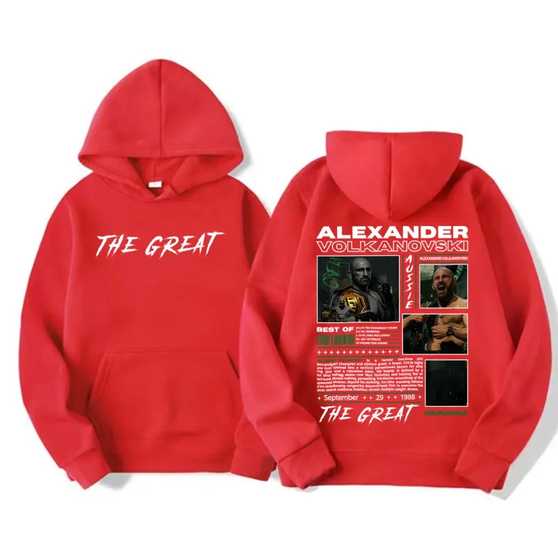 Alexander Volkanovski The Great Vintage Graphic Hoodies Men's Fashion Violence Aesthetic Sweatshirt Fleece Long Sleeve Pullovers — image 9