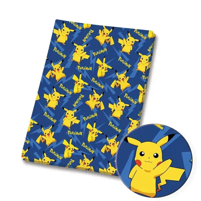 Pokemon tegneseriestof 140*50 cm Håndlavet syning Patchwork Quiltning Babykjole Hjemmeark Trykt stof Stofsyning Børn — image 10