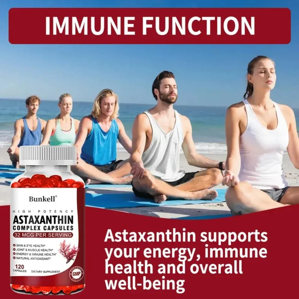 Astaxanthin Complex Capsules - with Fish Oil Antioxidant Supports Vision Eye and Skin Muscle Joint and Immune Health — image 3