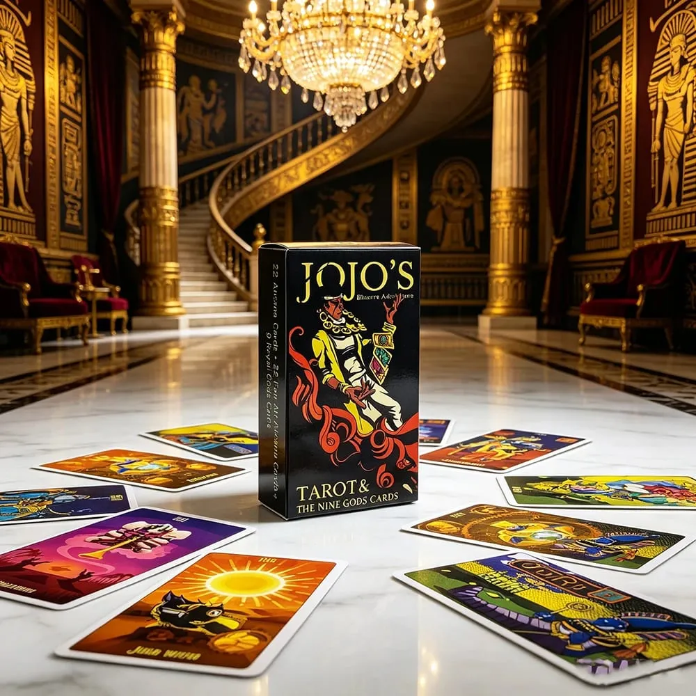 JoJo's Bizarre Adventure Tarot Cards The Nine Gods Cards Anime Tarot Deck Fortune Telling Divination Card Game Collectible Cards — image 2