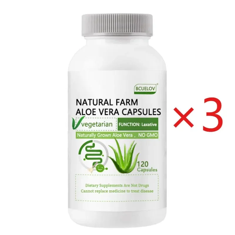 Aloe Vera Extract Capsules - Helps Cleanse and Detoxify The Colon Burn Fat Maintain Stomach Acid Balance and Boost Immunity — image 8