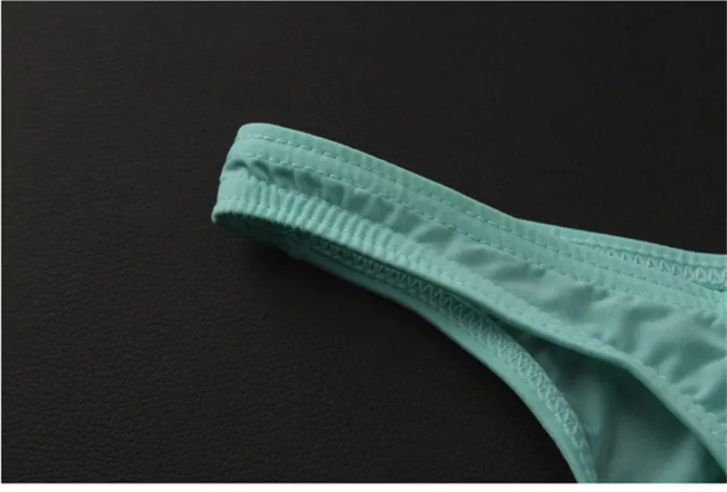 New 2026 Men Ice Silk U Convex Samll Briefs Underwear Low Waist Ultra Thin Transparent Bikini Slip Panties Plus Size M-XXL — image 15