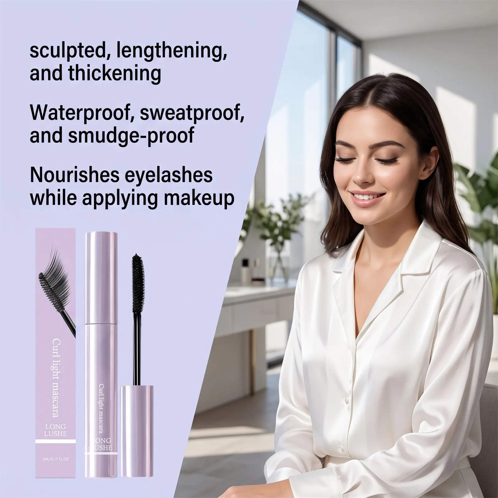 Waterdichte 3D Verlenging Mascara Zwarte Wimper Verlenging Wimpers Borstel Langdurige Zijde Volumizing Mascara Cosmetica Gift — image 4