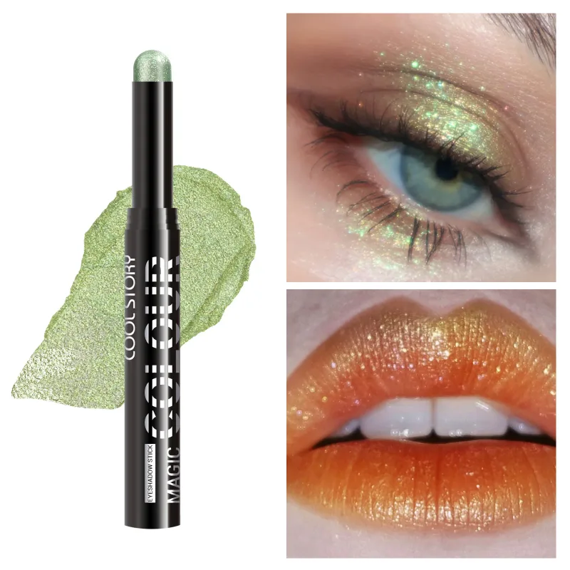 2 in 1 Eyeshadow Lipstick Stick Pencil Waterproof Glitter Brighten Matte Eye Shadow Makeup Pigment Eyeshadow Pen — image 12