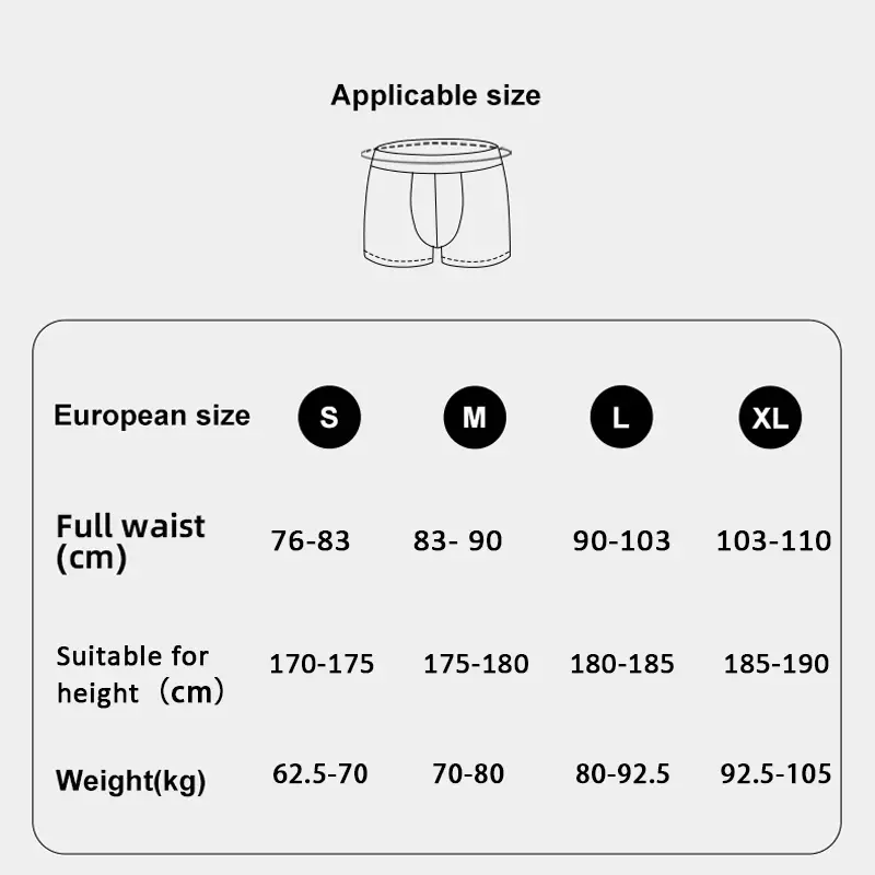 1PC Men's Briefs Boxer Briefs Cotton 3D Denim-Printed Boxer Briefs Fashionable and Sexy — image 6