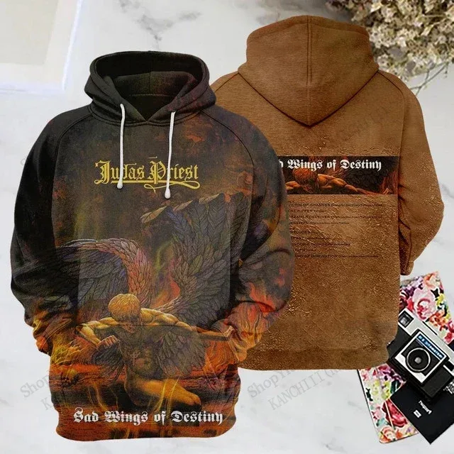 Rock Band Judas Priest 3d Print Hoodies Men Women Fashion Sports Hoodie Sweatshirt Coat Mens Sweats Men Clothes Comfort Moletom — image 6