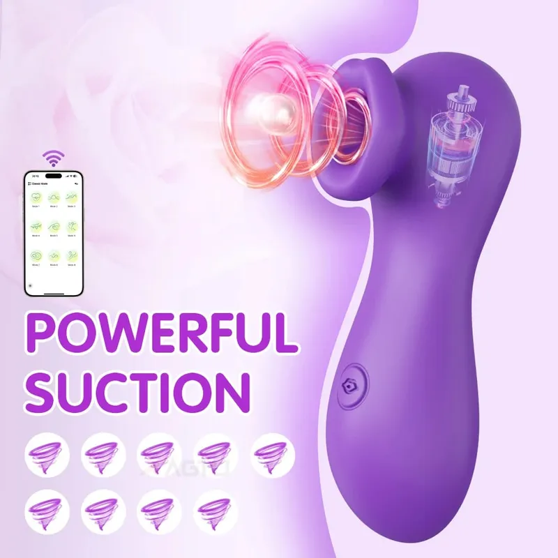 Powerful Sucking Vibrator Licking Clitoris Clit Sucker for Women Female Vacuum Suction Nipple Sucking Stimulator Adult Sex Toys — image 8