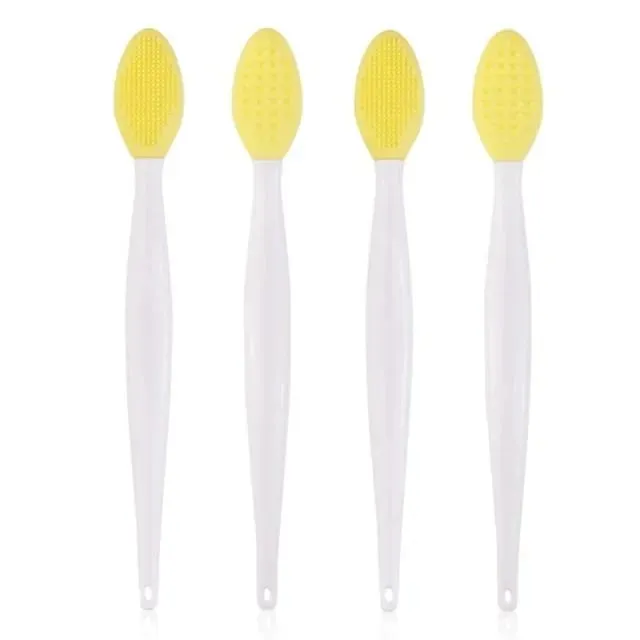 Wholesale 4pcs New Fashion Design Nose Double-Sided Tool Silicone Lip Scrub Exfoliator Brush make up brushes makeup brush set
