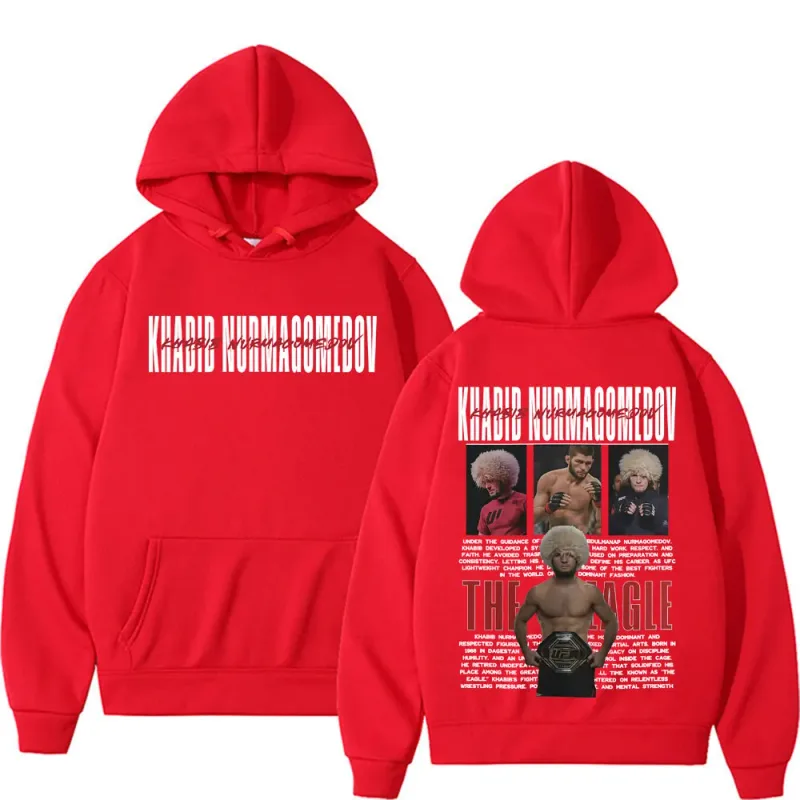 Khabib Nurmagomedov THE EAGLE Merch Sweatshirt Men's Clothing Harajuku Classic Oversized Hoodies Fleece High Quality Cozy Hoodie — image 11