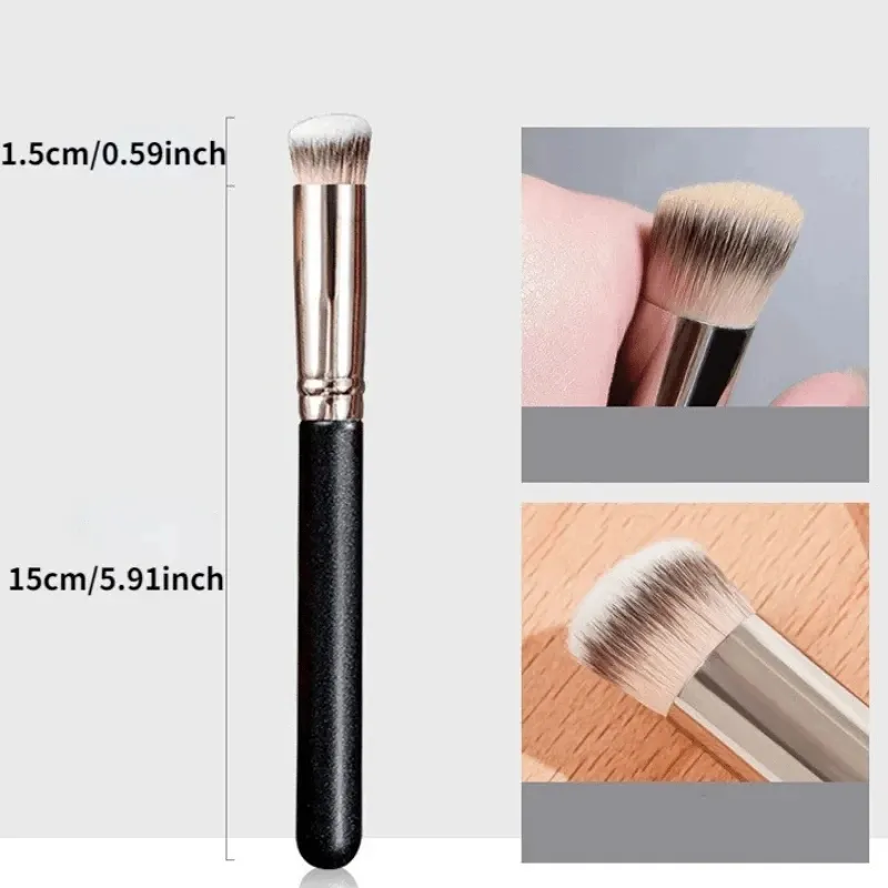 1/2/5/10 Buah Kuas Concealer Foundation Kuas Perona Pipi Kontur Premium Kuas Concealer Cair Foundation Krim BB Kuas Rias Wajah