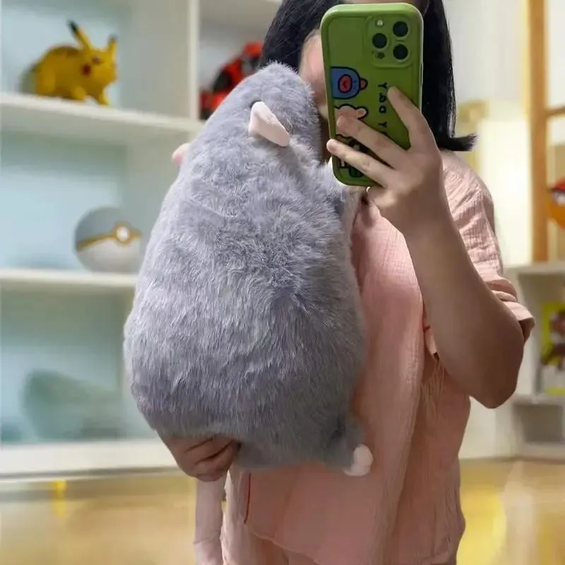 35/50/90cm Cartoon Flower Branch Rat Soft Oversized Animal Figure Cute Simulation Big Mouse Plush Toy Pillow Birthday Gift — image 3