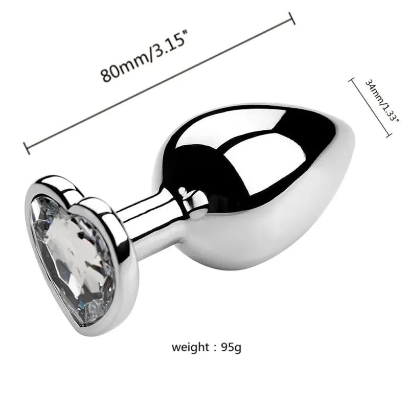 S/M/L Anal Plug Metal Sex Toys For Women Men Adult Crystal Erotic Bullet Butt Plug Stimulator Prostate Massager Adult Products — image 17