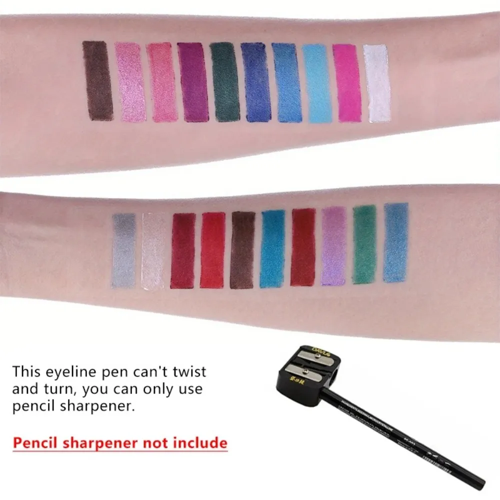Matita per eyeliner perlescente a 17 colori, colorata, impermeabile, a lunga durata, opaca, liscia, facile da indossare, ombretto, penna per eyeliner, trucco per gli occhi — image 7