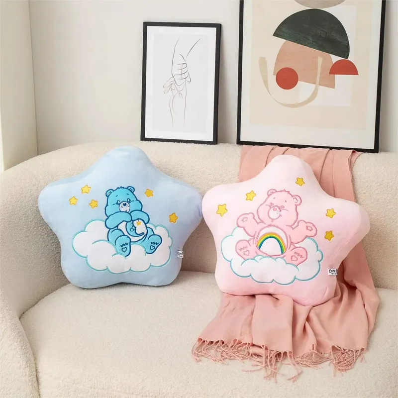 Care Bears Rainbow Bear Plush Pillow Star Moon Sun Heart Home Decor Stuffed Toys Dolls Cartoon Plush Decoration Pillow — image 3