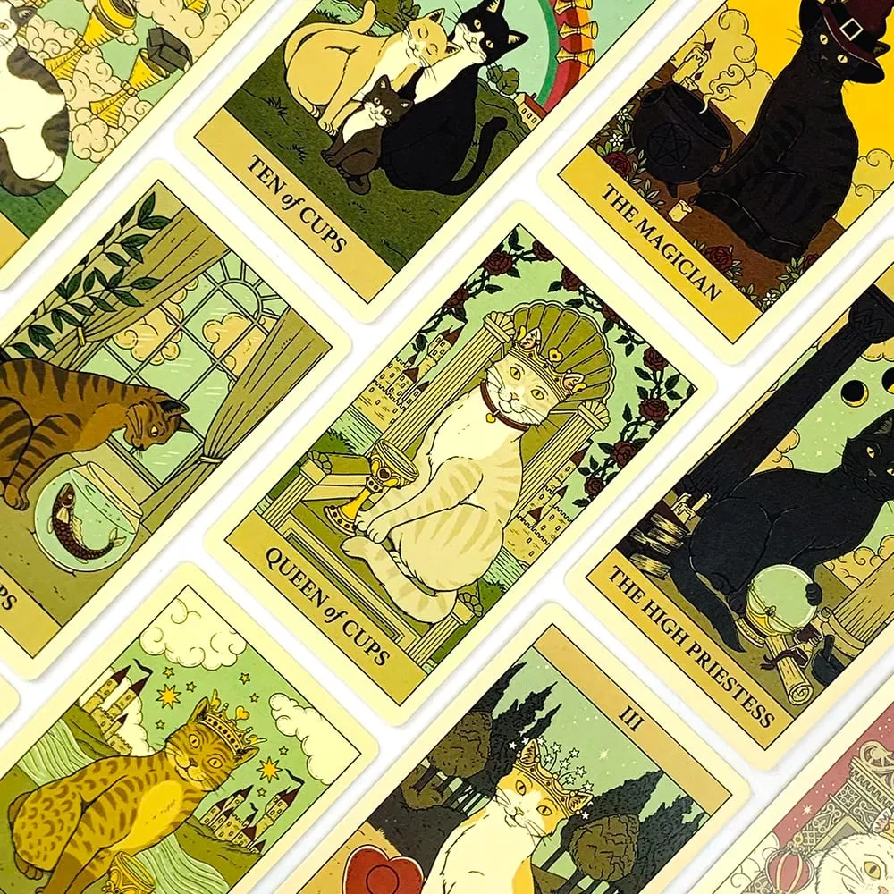 Hot-selling Tarot Cards A 78 Card Deck Unique Cards For Cat Lovers and Tarot Enthusiasts Cute Cards Game New Year Gifts — image 5