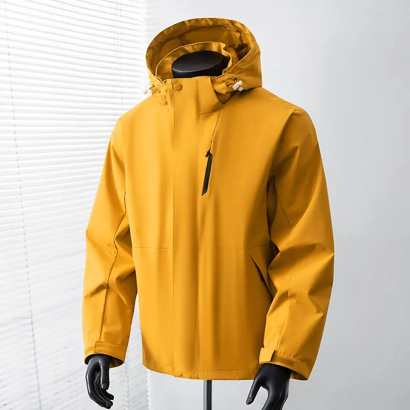 2026 Spring Outdoor Waterproof Jacket Men Hooded Windbreaker Rain Coat Breathable Fishing Camping Tactical Jackets Male Clothing — image 1