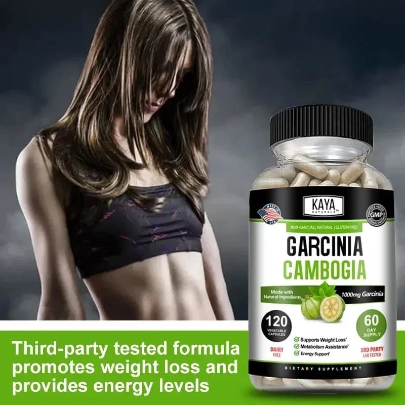 Garcinia Cambogia Extract Capsules 1000 Mg Appetite Suppressant for Men and Women Metabolism Energy Colon Cleansing — image 5
