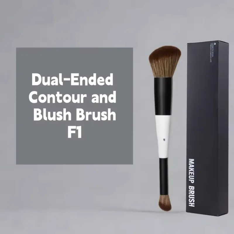 Dual Ended F4 Powder F1 Blush Contour F2 Makeup Brushes with Box Soft Mario Foundation Brush Professional Face Cosmetic Tool