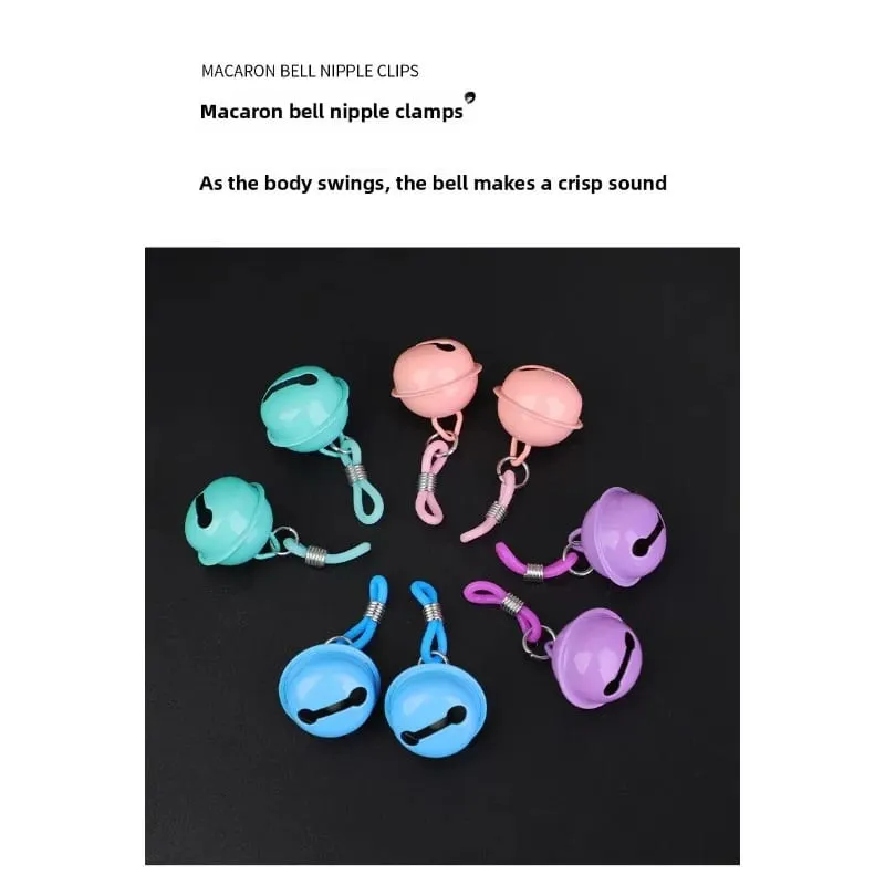 1 Pair Women Silicone Nipple Clamps Chest Clitoris Stimulation Small Bell Breast Clips Sex Toys For Women — image 4