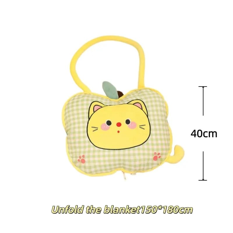 Apple Plush Pillow Cat Stuffed Cushion Kawaii Soft Sofa Cushion Air Conditioning Blanket Throw Pillow Adorably Birthday Gifts — image 12