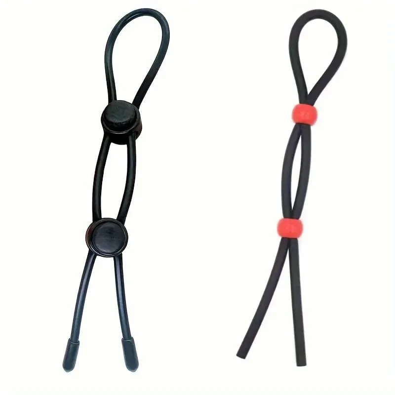 Adult Male Adjustable Penis Loops Rope Sex Toys Silicone Cock Rings Male Sex Toys