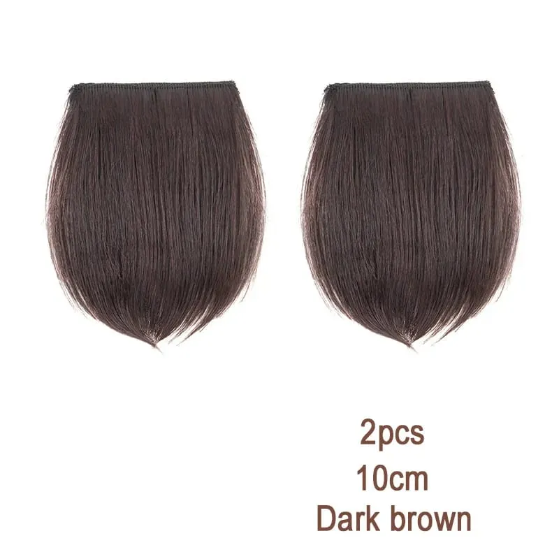 2pcs Synthetic Overhead Hair Clip Style Hair Invisible Extension Increases Hair Volume Hair The Top of Hairpiece for Women — image 10