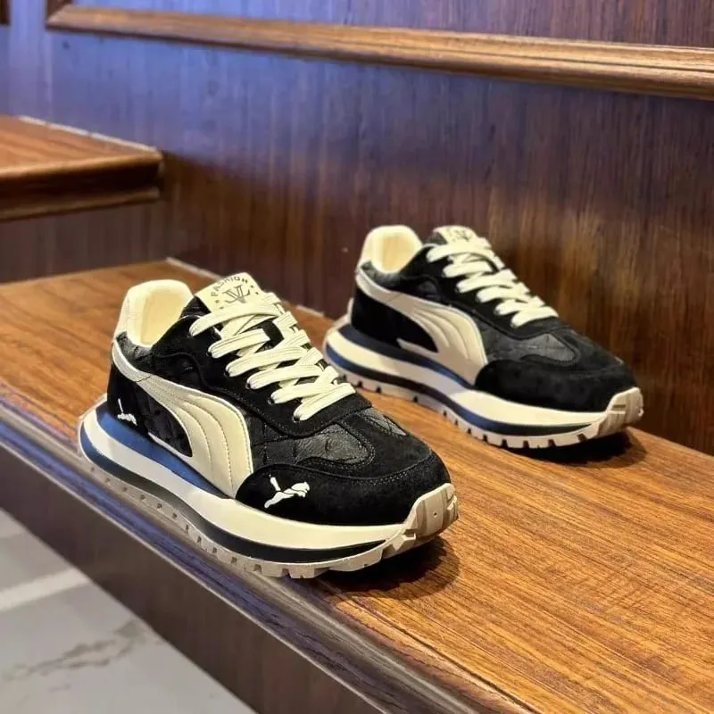 Casual Shoes Men's Sports Shoes Summer Casual Thick Soled Men's Shoes Soft and Comfortable Non-slip Outdoor Fashion Board Shoes — image 6