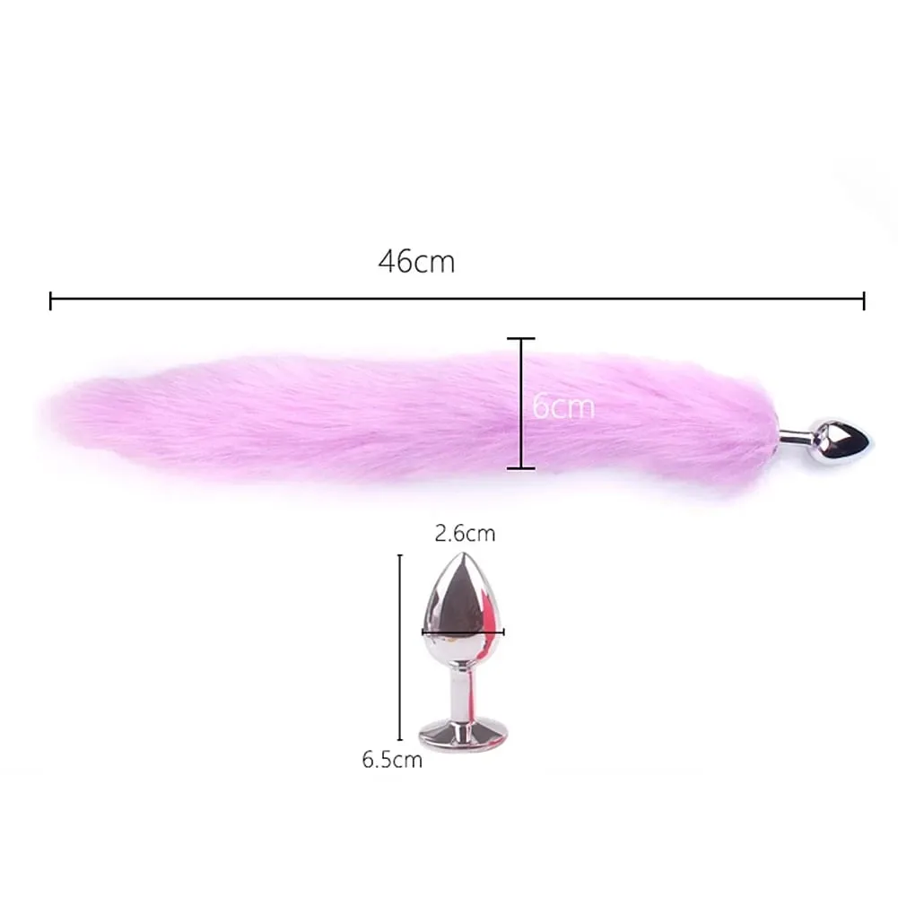 Rabbit Tail Fox Tail Metal Anal Plug Sex Toy adult Product for Woman Anal Plug Dog Tails Slave Cosplay Fetish Gear Accessories — image 6