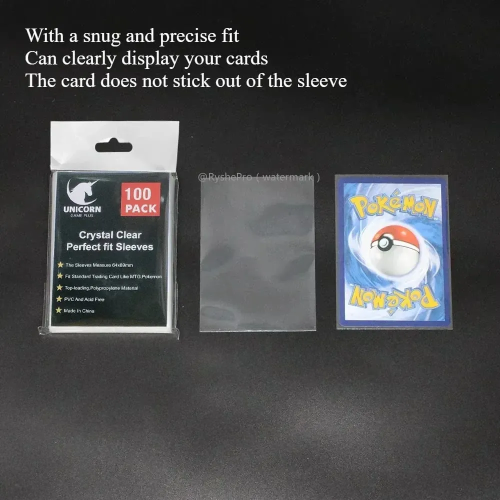 100ks Hot Transparent MTG Card Sleeves Standardní velikost Průhledný TCG Card Protector Vnitřní kryt karty pro sportovní stolní hry 64x89mm — image 2