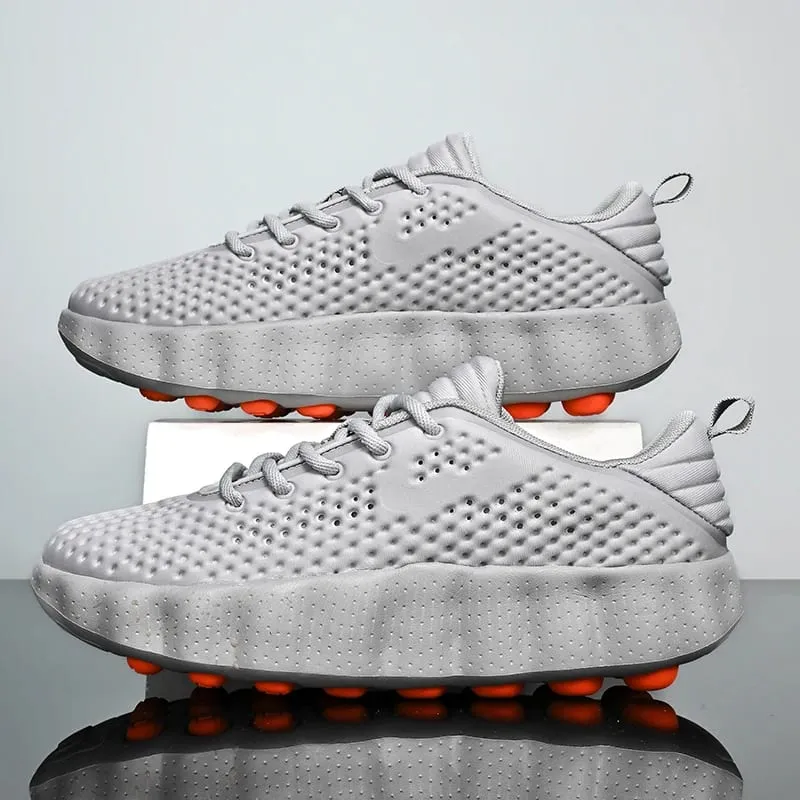 Men Comfortable Running Shoes Breathable Thick Sole Non-slip Casual Sports Shoes Cushioning Outdoor Walking Sneakers for Women — image 2