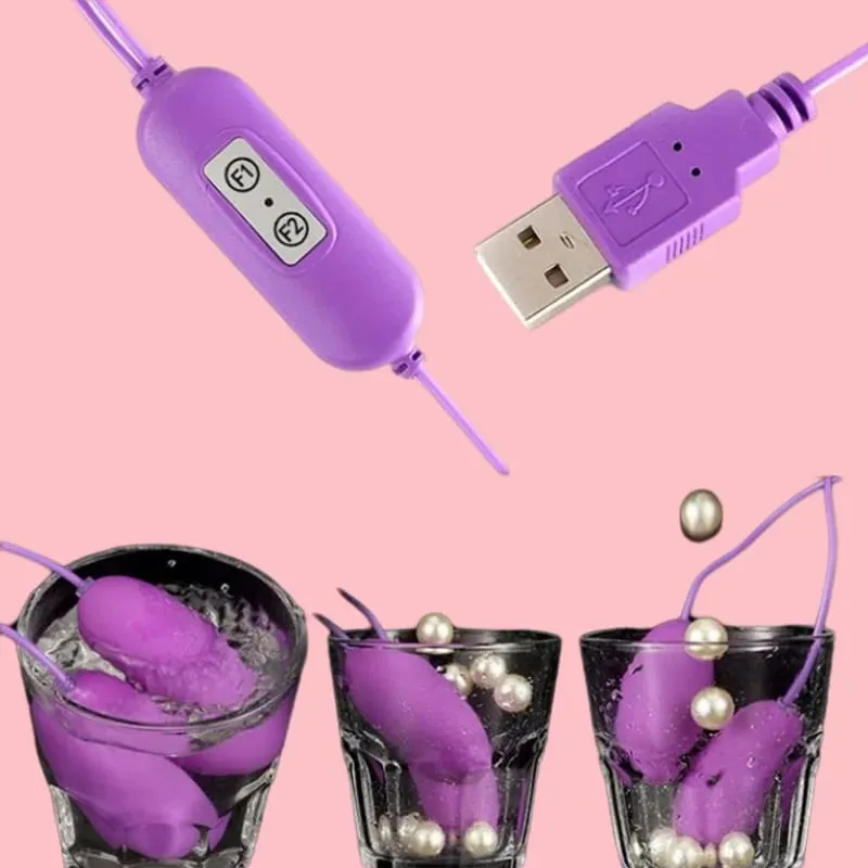 Powerful Double Vibrating Bullet Egg G Spot Clitoral Stimulator USB Rechargeable Waterproof Sex Toy for Women — image 5
