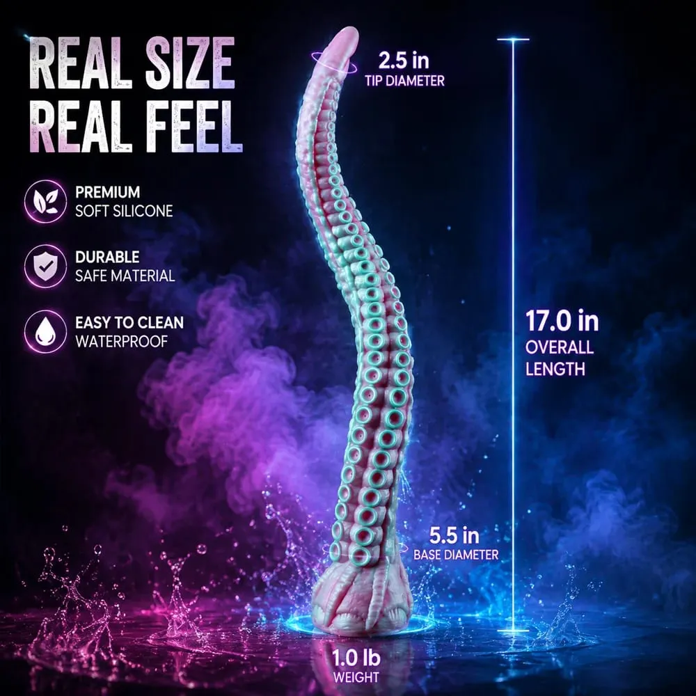 Fantasy Tentacle Dildo Soft Silicone Anal Plug Prostate Massager Huge Fake Penis G-Spot Stimulation Masturbator Adult Sex Toys