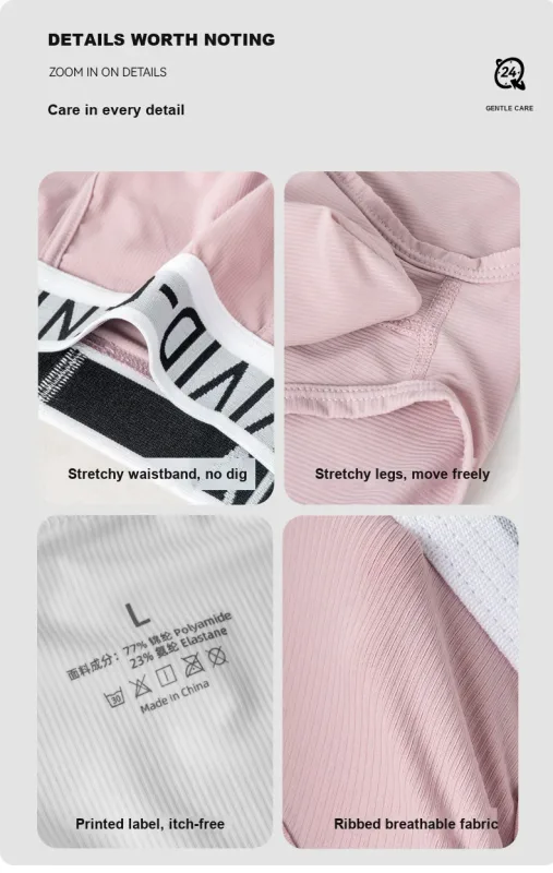 Men's Elastic Ice Silk Underwear Sexy Big U Convex Pouch Briefs Korean Youth Breathable Sports Panties Solid Mid Waist Underpant