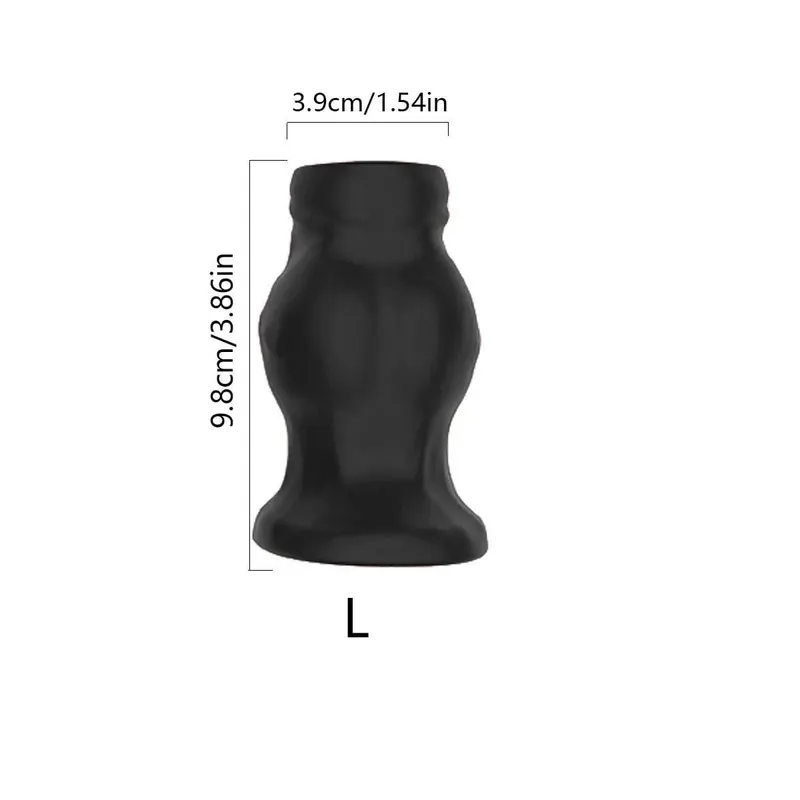 Yumuşak Silikon Içi Boş Anal Plug Tünel Butt Plug Günlük Giyim Flared Taban Lavman Dilatör Erkekler Kadınlar için Anal Eğitmen Seks Oyuncak S/M/L