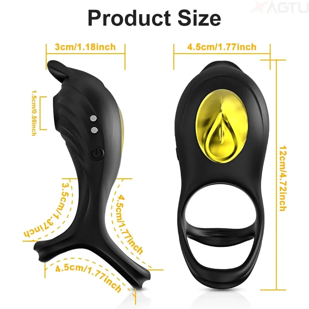Sucking Vibrating Cock Ring for Men Remote Control Penis Ring Ejaculation Delay Clitoris Sucker Stimulation Sex Toy for Couples