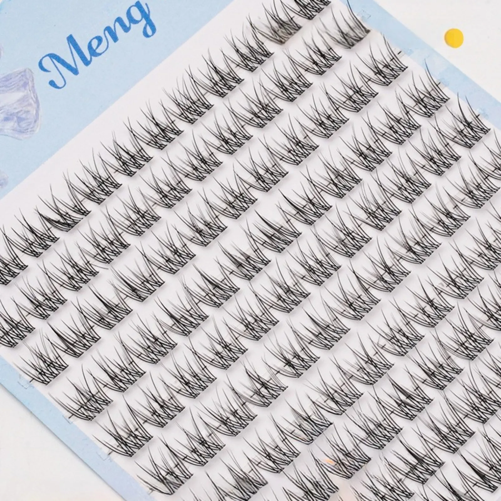 Easy Self Application Fish Tail Manga Cat Eye Lashes 120Pcs Fluffy Natural Long Reusable DIY Starter Makeup Lashes — image 2