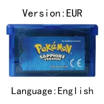 GBA Video Game Cartridge Console Card Pokemon Emerald Ruby FireRed LeafGreen Sapphire Multi-language for GBA/NDS