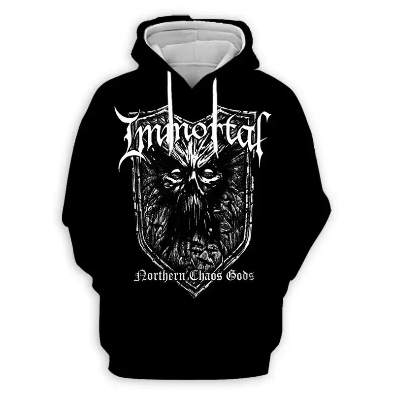 Black Metal Rock Immortal 3D Print Hoodies Men Women Fashion Casual Sweatshirts Oversized Hoodie Pullovers Tracksuit Clothing — image 31