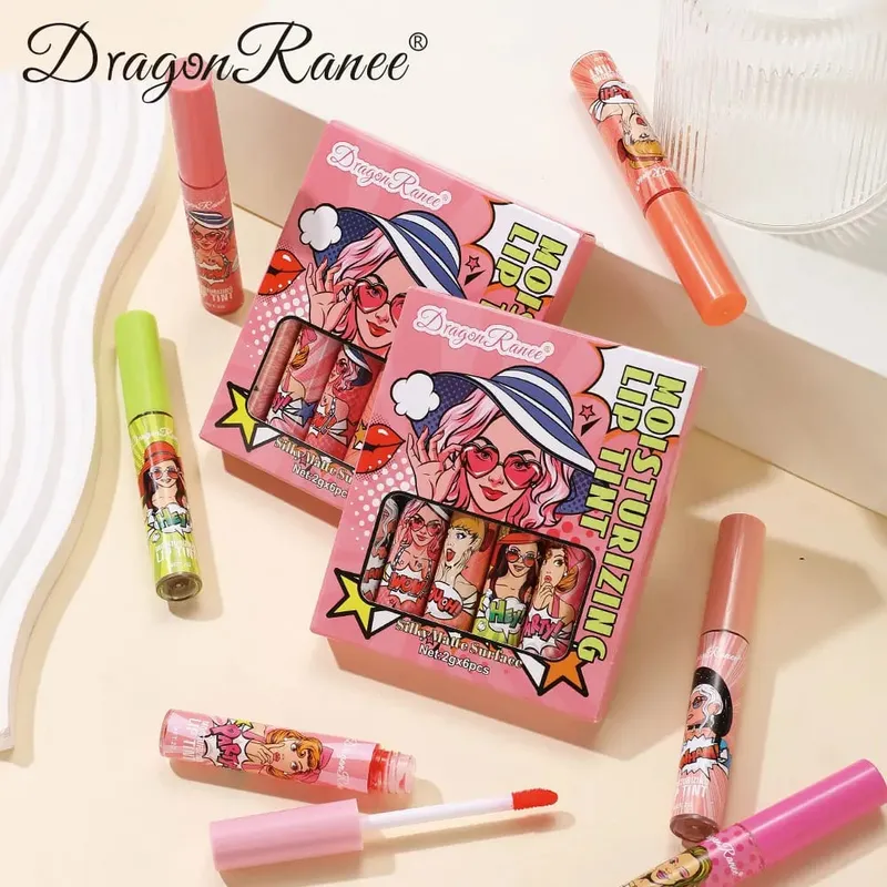 Das 6er-Pack Lipgloss-Set lässt sich leicht einfärben und verblasst nicht. Es ist ein Muss für Anfänger mit Lipgloss und Urlaub — image 5