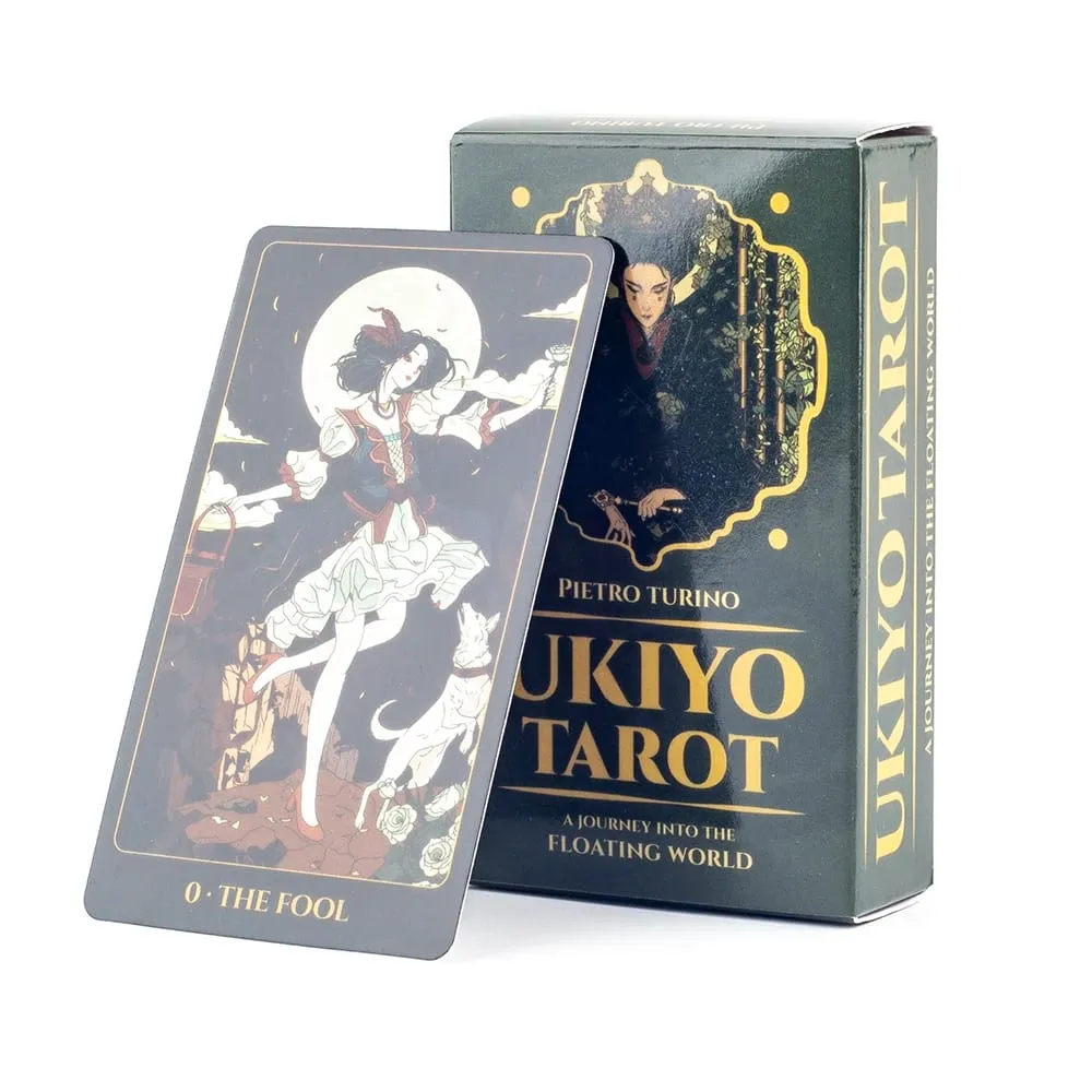 Ukiyo Tarot Cards 78Pcs Leisure Entertainment Game Card Family Gathering Divination Deck Board Playing Games 10.3*6CM — image 1