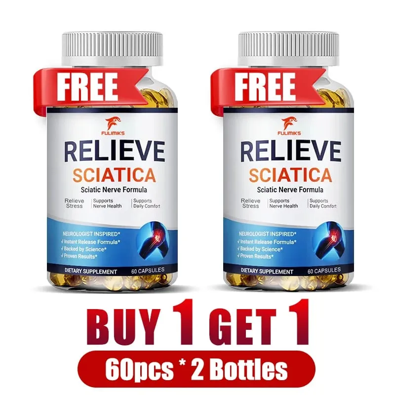 Relieve Sciatica Capsules Support Lower Lumbar Sciatic Hip Thigh Leg Foot Nerve & Joint Health Relax Muscles Flexibility — image 5