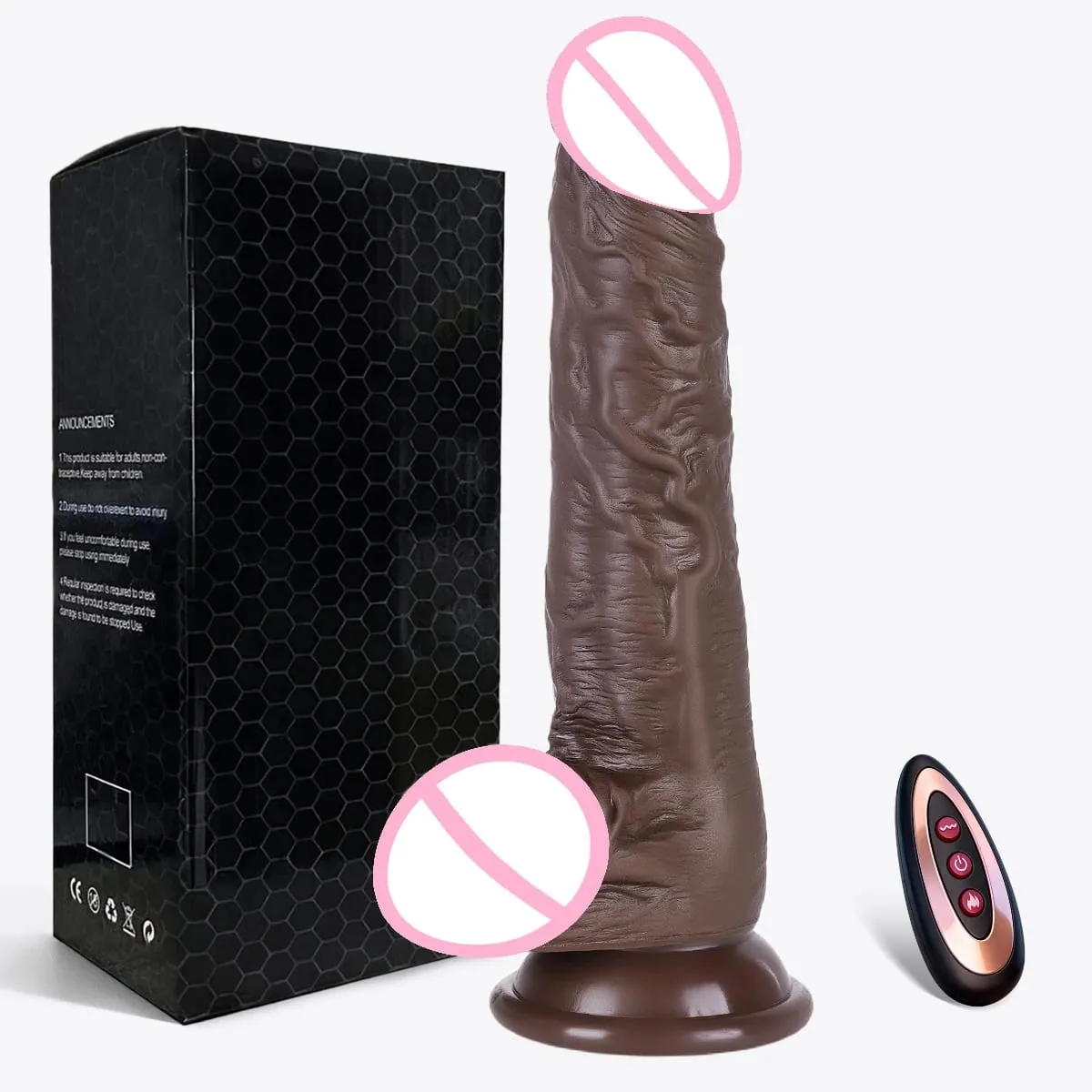 22cm Vibrating Dildo Men Women Adult Sex Toys 10 Vibration Modes Realistic Huge Dildo Vibrator Powerful Suction Cups For Adults — image 1